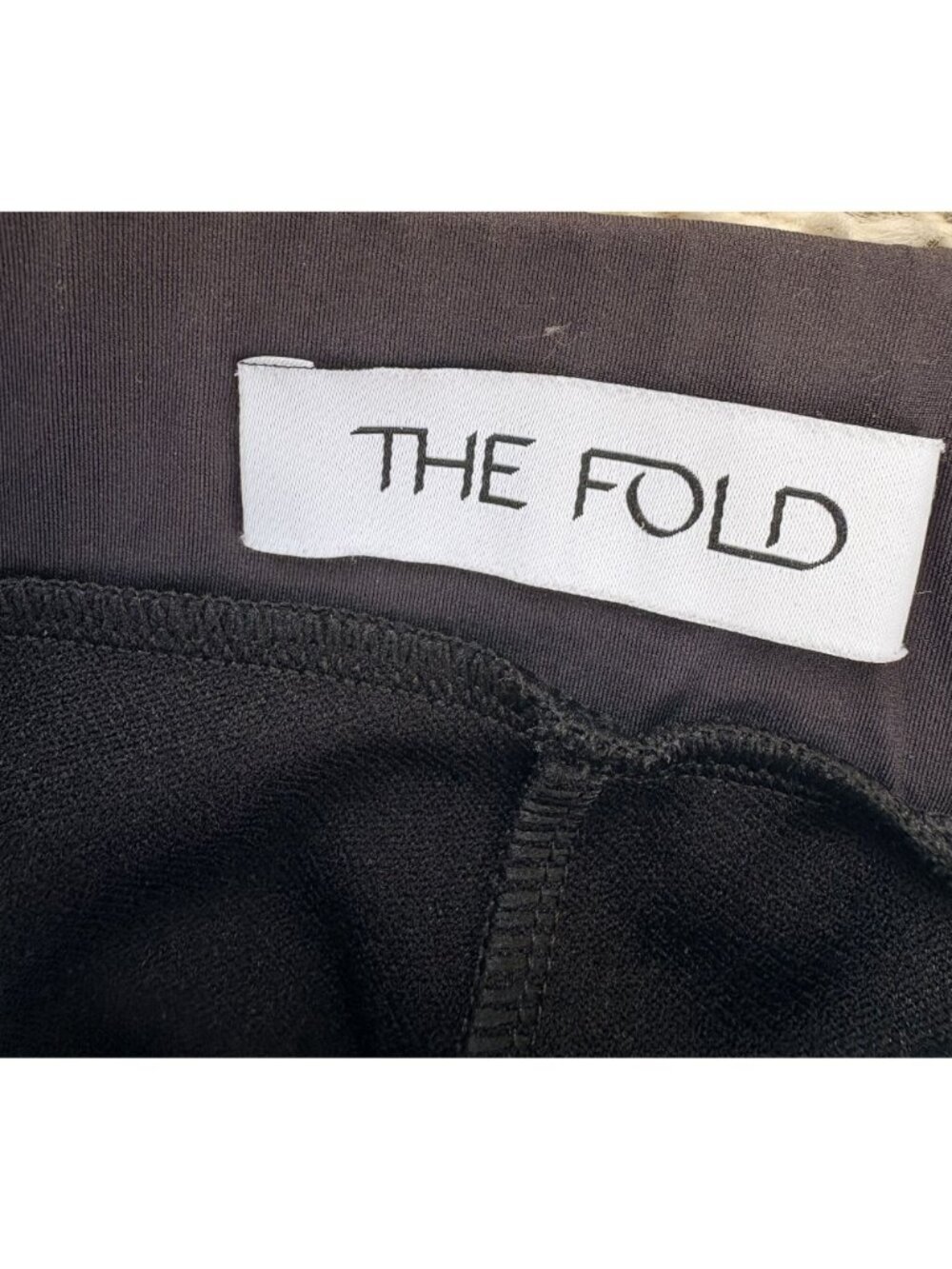 The Fold London Black Clever Crepe Trouser Pants Pull On Pintucked Us 8 Uk 12 — image 3 of 5